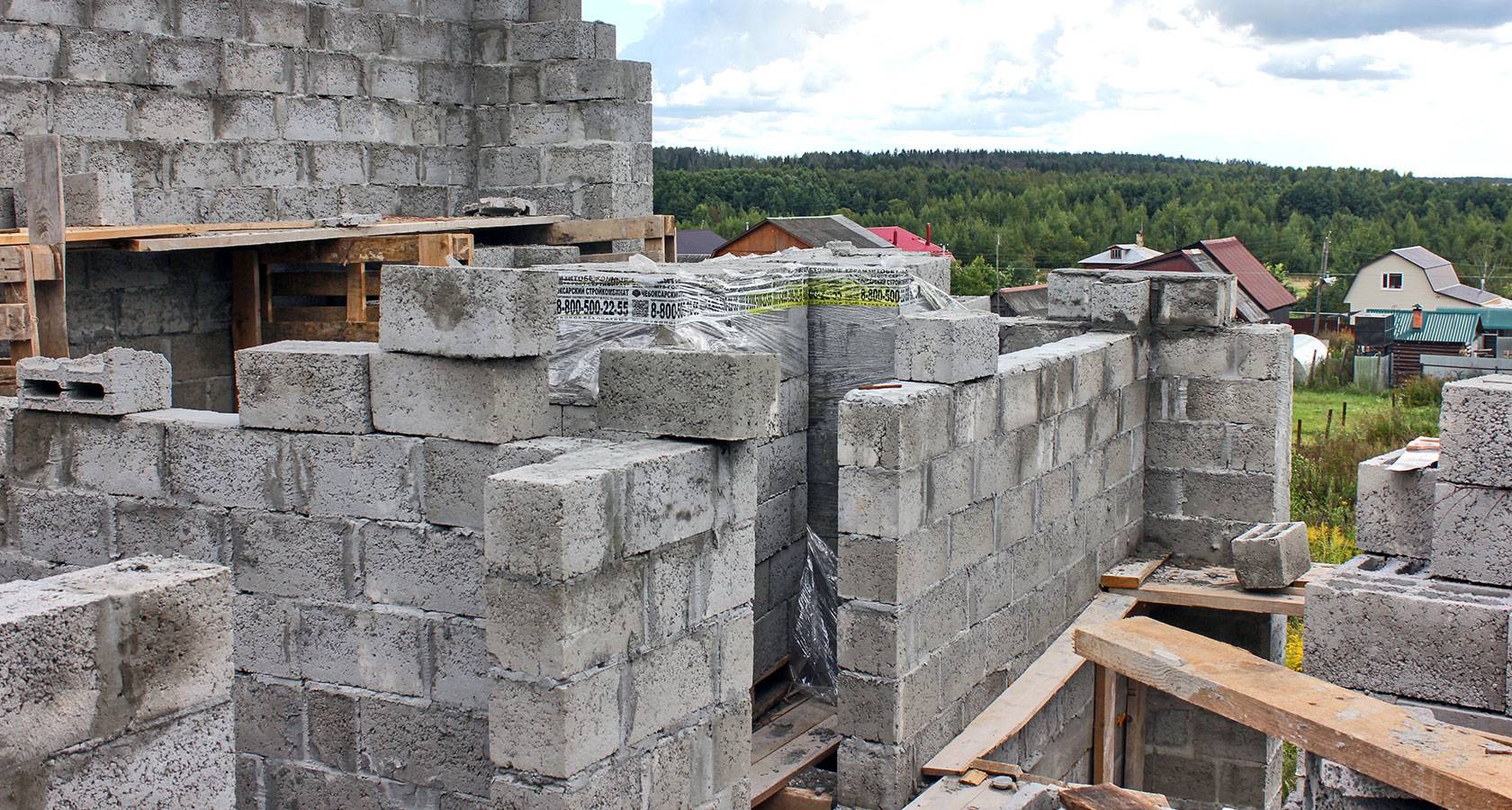 Cтроительство дома из керамзитобетонных блоков своими руками