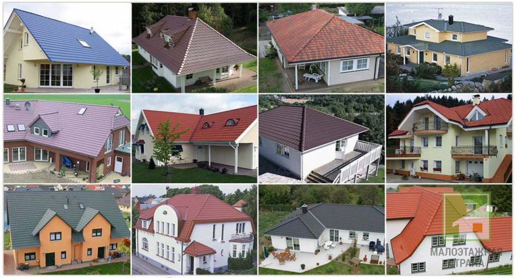 Виды крыш частных домов по индивидуальной конструкции фото