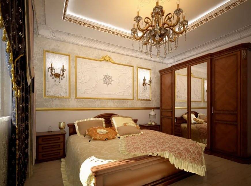Дизайн спальни в классическом стиле - 80 фото интерьеров после ремонта, идеи отделки и оформления