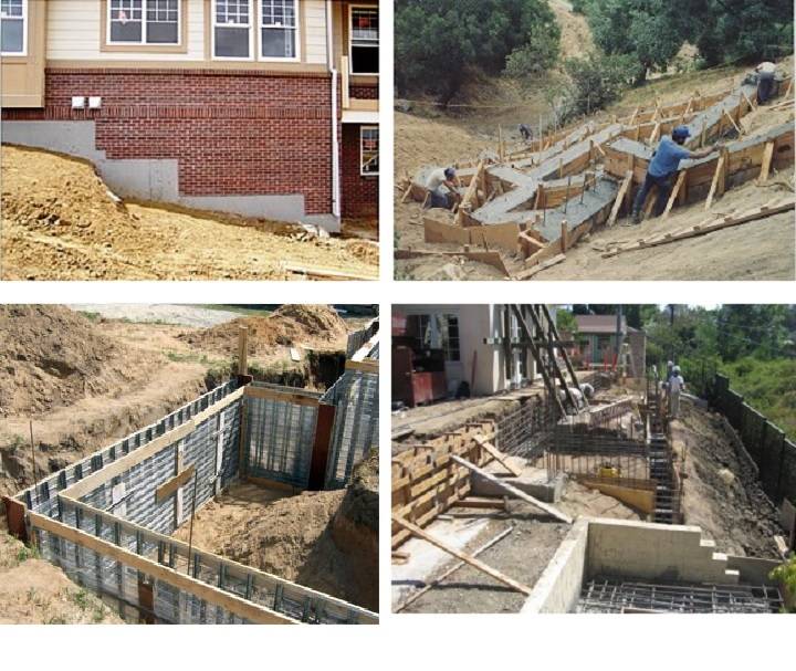Устройство разных типов фундаментов на склоне - блог о строительстве