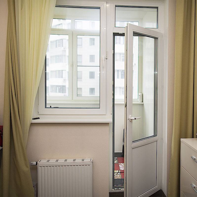 Установка французского окна вместо балконного блока