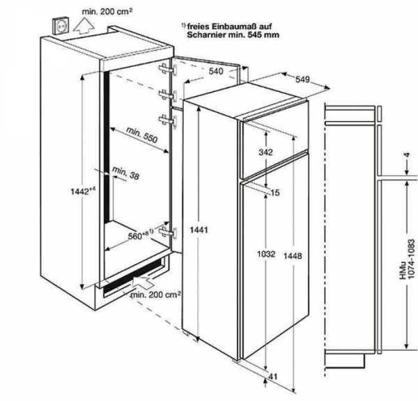 Размеры холодильников: стандартные и нестандартные модели, способы размещения – советы по ремонту