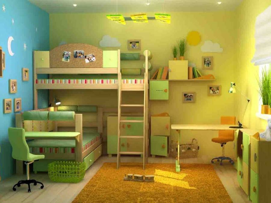 Детская 14 кв. м. - 100 фото лучших новинок дизайна, варианты сочетания, планировки и зонирования детской комнатыварианты планировки и дизайна