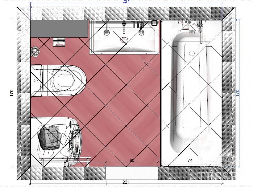 Дизайн ванной комнаты 4 м2. как создать стильный дизайн ванной комнаты 4 кв м?