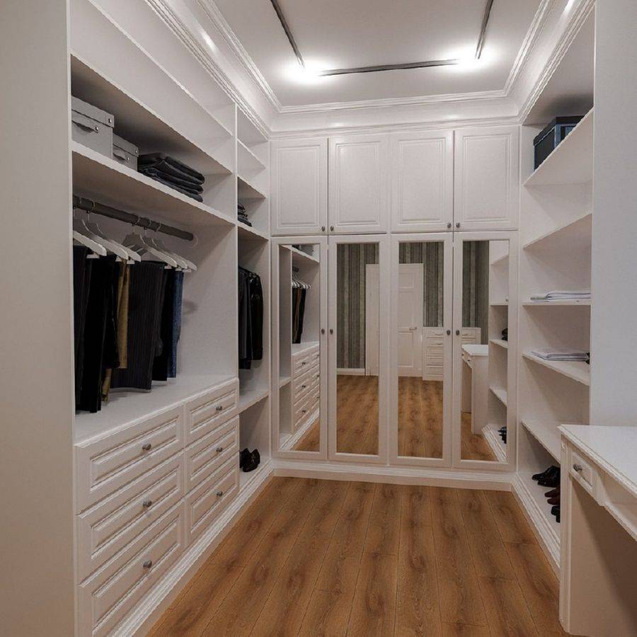 Как правильно организовать гардеробную комнату - современное оформление (105 фото)