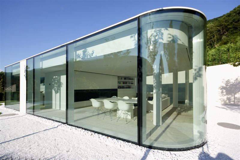 Красивые дома из стекла и бетона. коттеджное остекление.как создать частный стеклянный дом