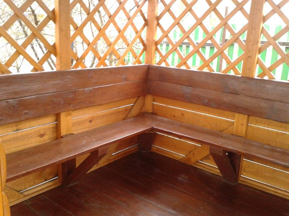 Большой деревянный стол для беседки на дачу: материалы, конструкция, как выбирать, фото