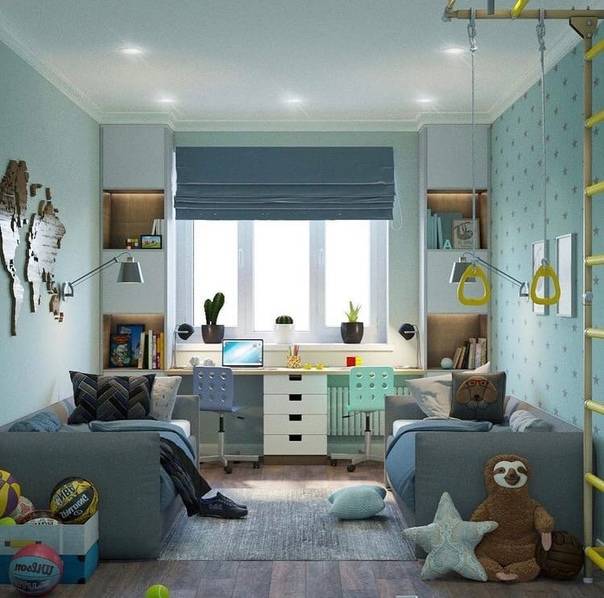 Детская комната для двух детей - фото примеров