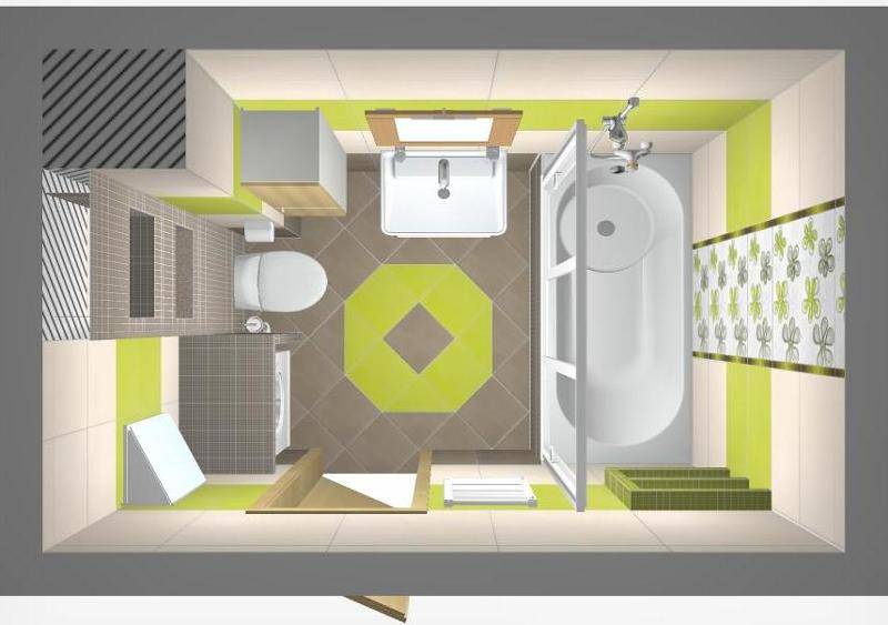 Дизайн ванной комнаты с туалетом и стиральной машиной 4 кв. м: с ванной, с душевой кабиной, в классическом стиле, фото в реальных квартирах