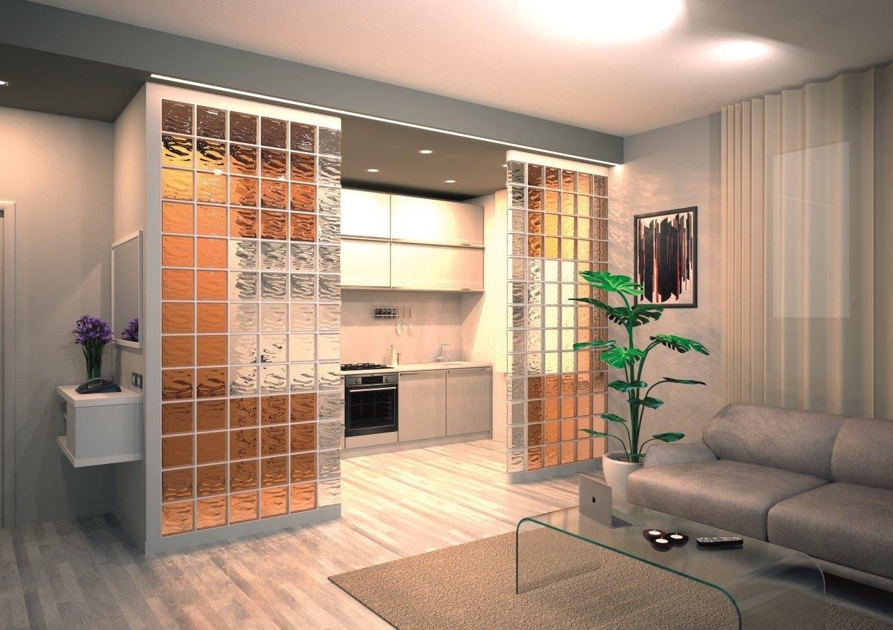 Стеклоблоки – идеи использования в дизайне интерьера современной квартиры (110 фото)