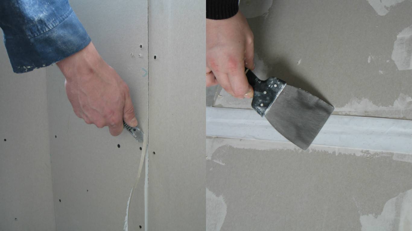 Как заделать дыру в гипсокартонной стене шпаклевкой