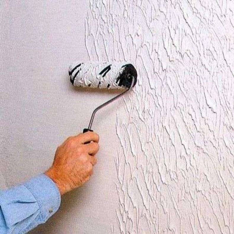 Фактурная покраска стен своими руками