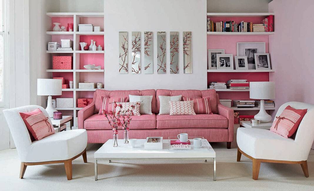 Розовый цвет в интерьере – особенности оформления, для каких стилей подойдет