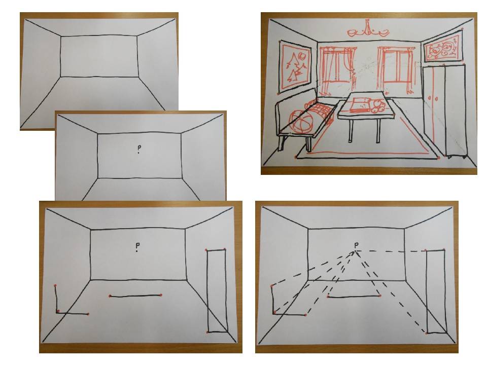 Как нарисовать интерьер комнаты поэтапно при помощи карандаша и не только
