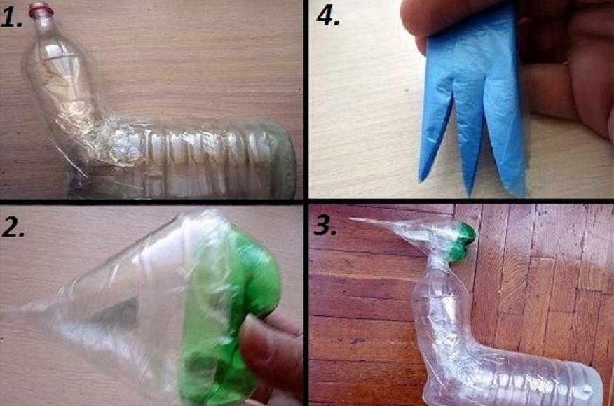 Как сделать павлина из пластиковых бутылок для дома