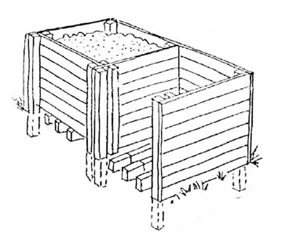 Ящик для компоста своими руками: самостоятельное изготовление