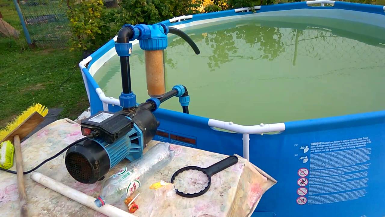 Как ухаживать за бассейном на даче и чистить воду в нем