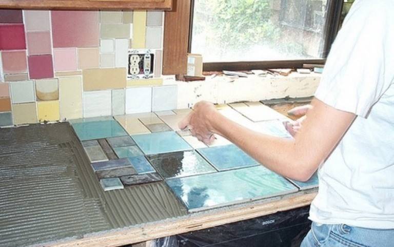 Кухонная столешница из керамической плитки своими руками | o-builder.ru
