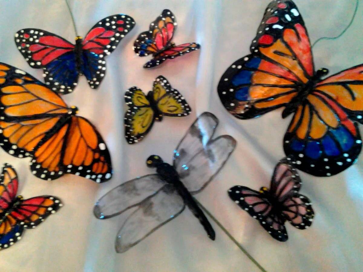 Бабочки из пластиковых бутылок своими руками - как сделать бабочку из пластиковых бутылок для сада? - домстрой