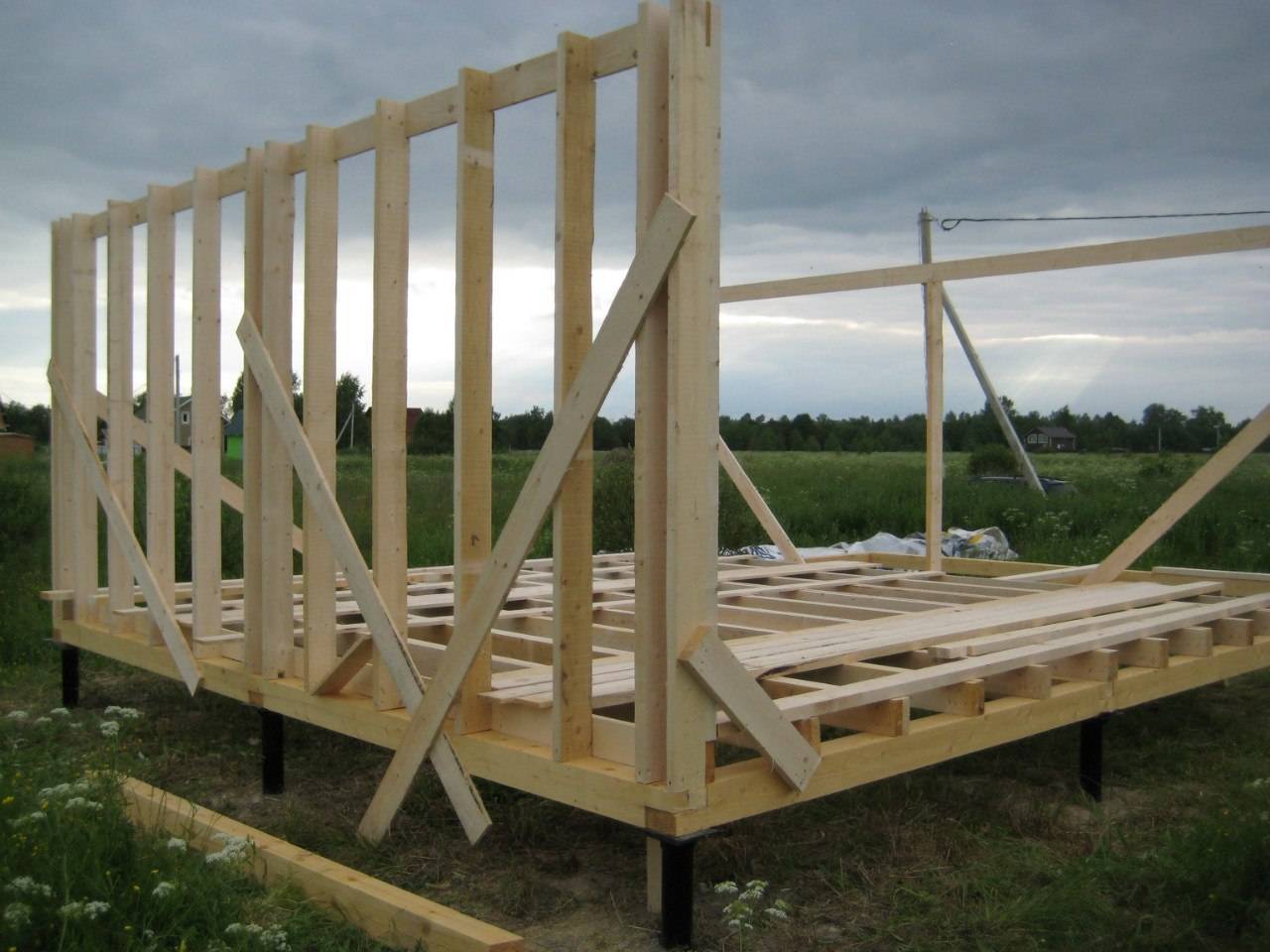 Как построить щитовой дачный домик своими руками - этапы работ