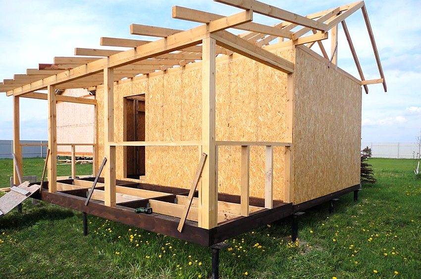 Как построить Каркасно - щитовой садовый домик эконом класса своими руками недорого: Пошаговая инструкция +Проекты и Видео