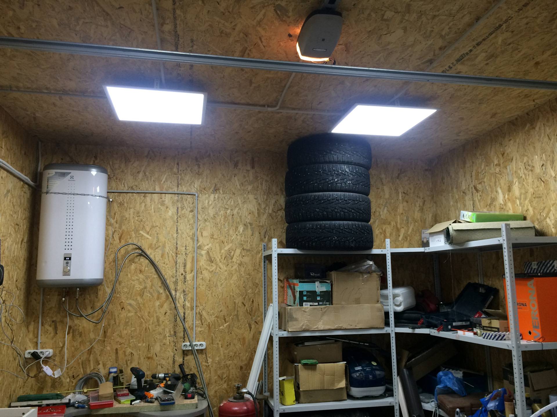 Правильное освещение в гараже своими руками