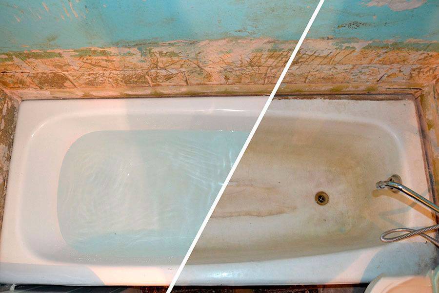 Восстановление старых ванн - ремонт поверхности и способы реанимации