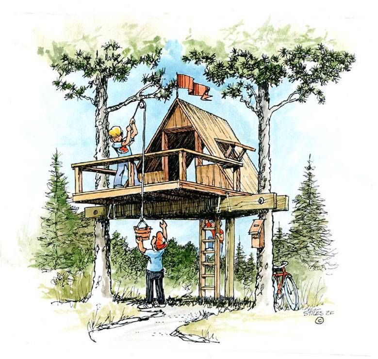 Как построить дом на дереве своими руками для детей и взрослых? советы и пошаговая инструкция +фото и видео