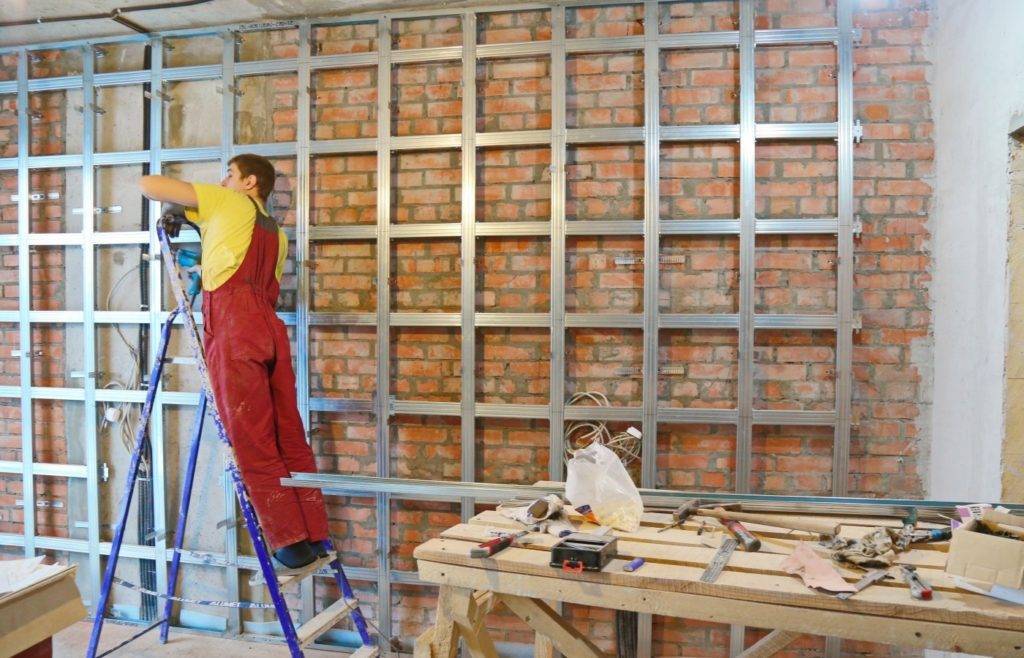 Отделка стен и потолка гипсокартоном: пошаговая инструкция