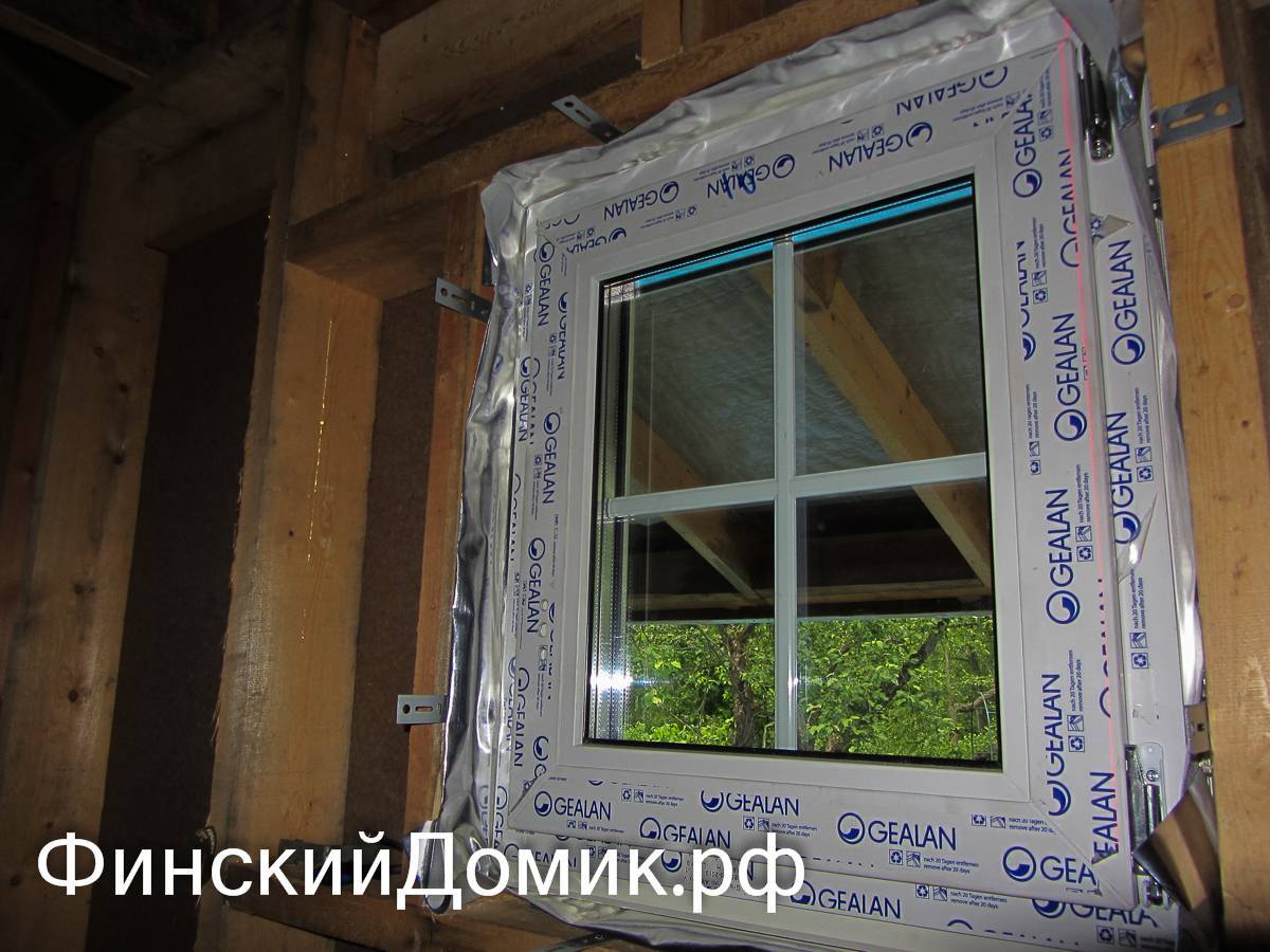 Установка пластиковых окон в каркасном доме, монтаж деревянных стеклопакетов