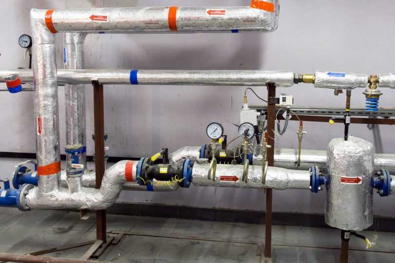 Гидропневмопромывка системы отопления с помощью компрессора