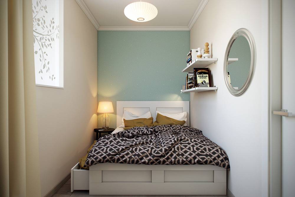Узкая спальня - 90 фото красивого ремонта и современного дизайна