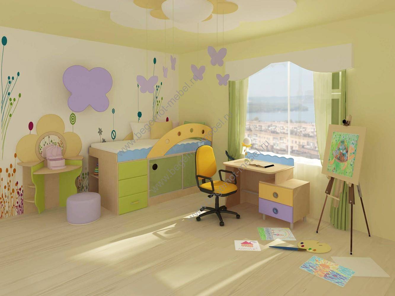 ???? обои для детской комнаты для девочек: фото и нюансы оформления интерьера