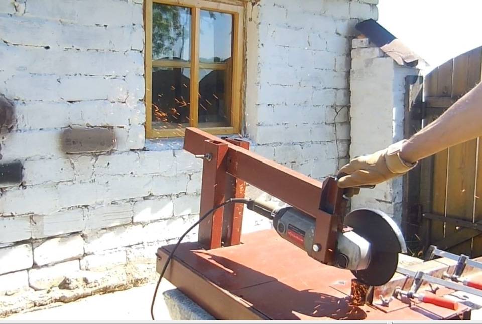 Отрезной станок из болгарки своими руками: для резки металла и дерева