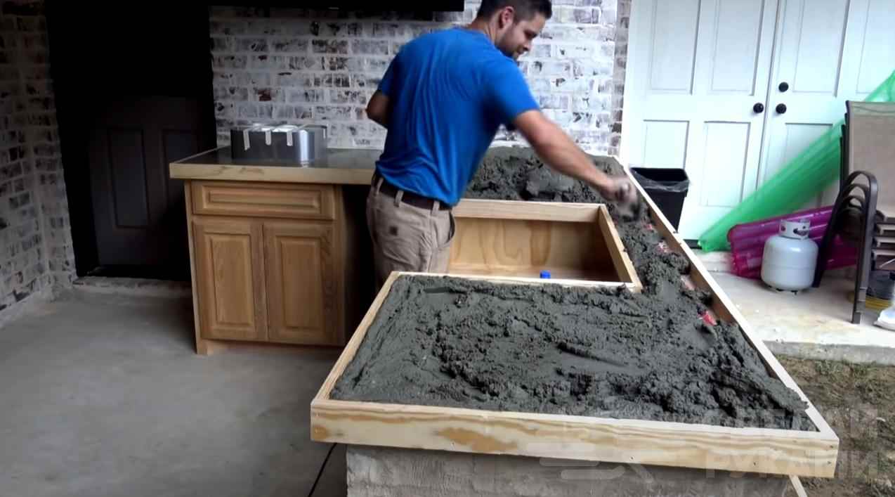 Как сделать столешницу из бетона своими руками