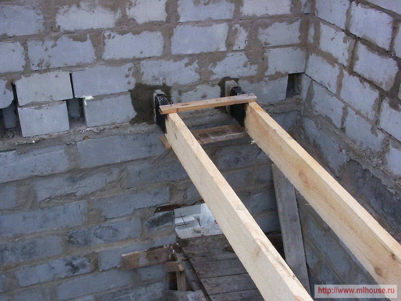Устройство деревянных перекрытий в доме из газобетонных блоков