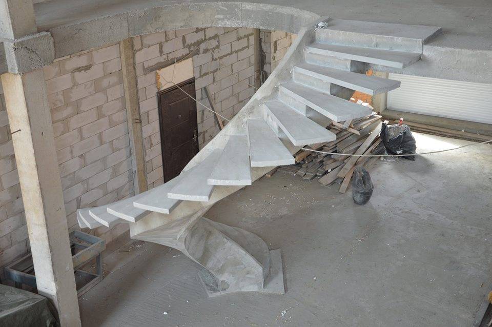 Лестница из бетона своими руками пошаговая инструкция