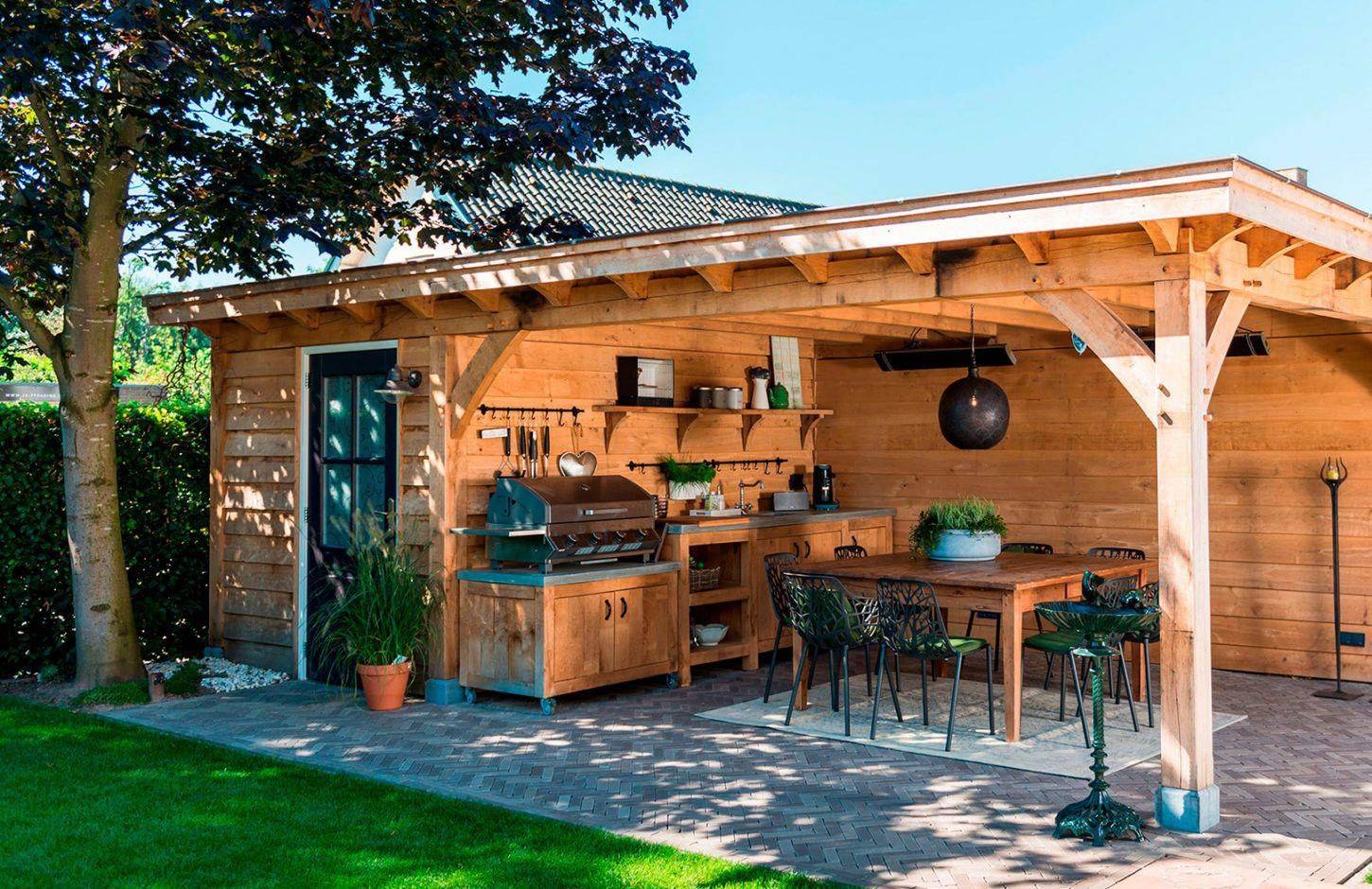 Как обустроить летнюю кухню на даче с барбекю и мангалом дешево своими руками: Фото, проекты очень простых конструкций