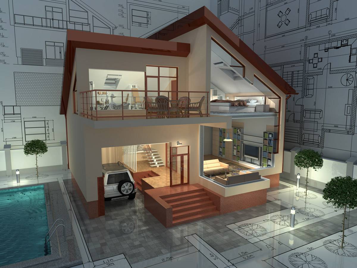 Дизайн частного дома своими руками: проектируем дом
