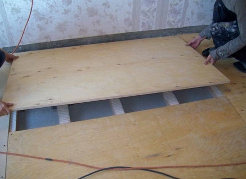 Укладка фанеры на пол: деревянный, бетонный, на лаги, выравнивание
