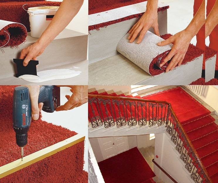 Ковер для лестницы в доме: ковродержатели, как закрепить