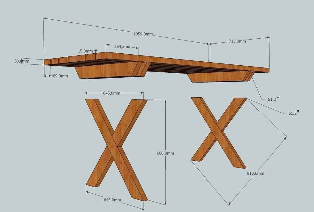 Деревянный стол на даче своими руками - дизайн и инструкция