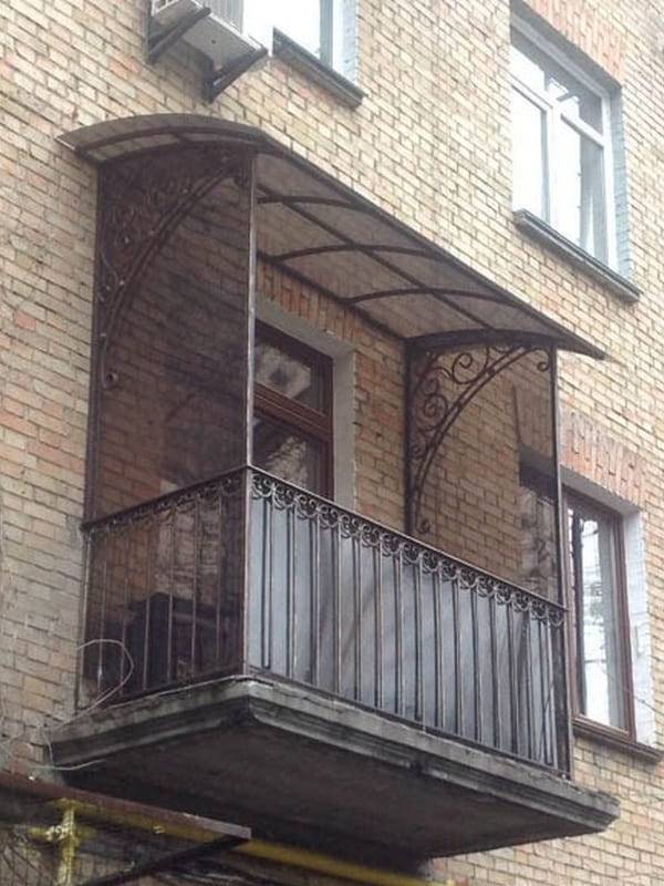 Остекление балкона монолитным поликарбонатом своими руками