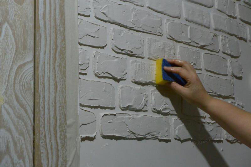 Имитация кирпичной кладки для стен – как сделать своими силами?