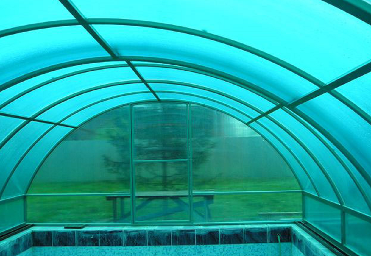 Бассейн в теплице из поликарбоната с фото: на дачном участке, парнике, даче своими руками, как сделать
