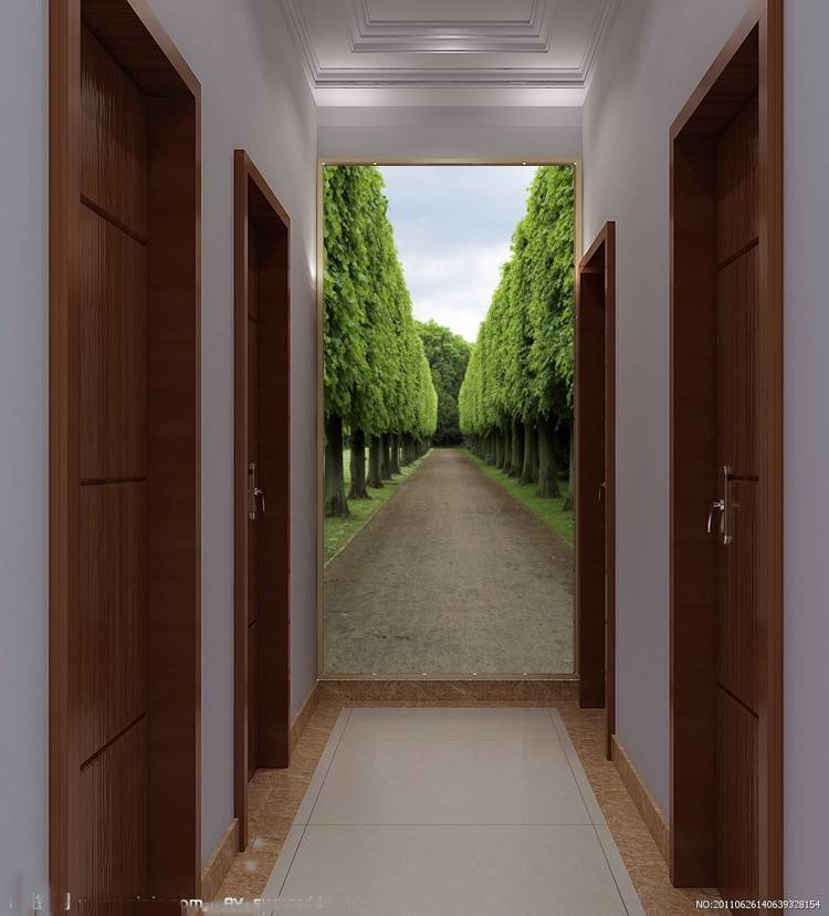 Какие Фотообои выбрать в коридоре, которые расширят пространство? Обзор