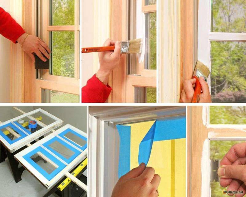 Какой краской покрасить окна деревянные снаружи и внутри? Лучшие цвета