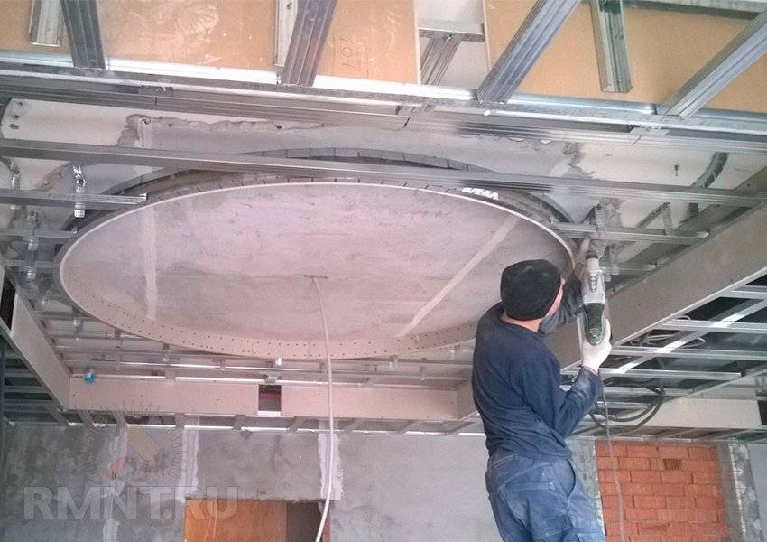 Потолок из гипсокартона своими руками | как сделать и отремонтировать потолок при помощи гипсокартона