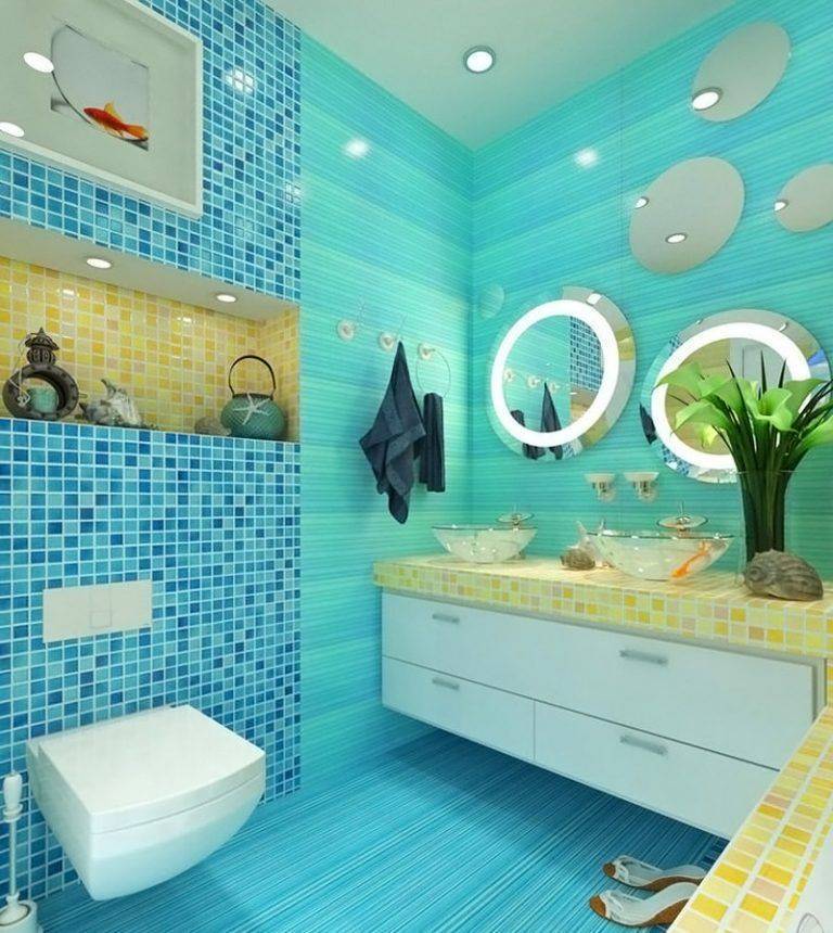 Как оформить ванную комнату в морском стиле