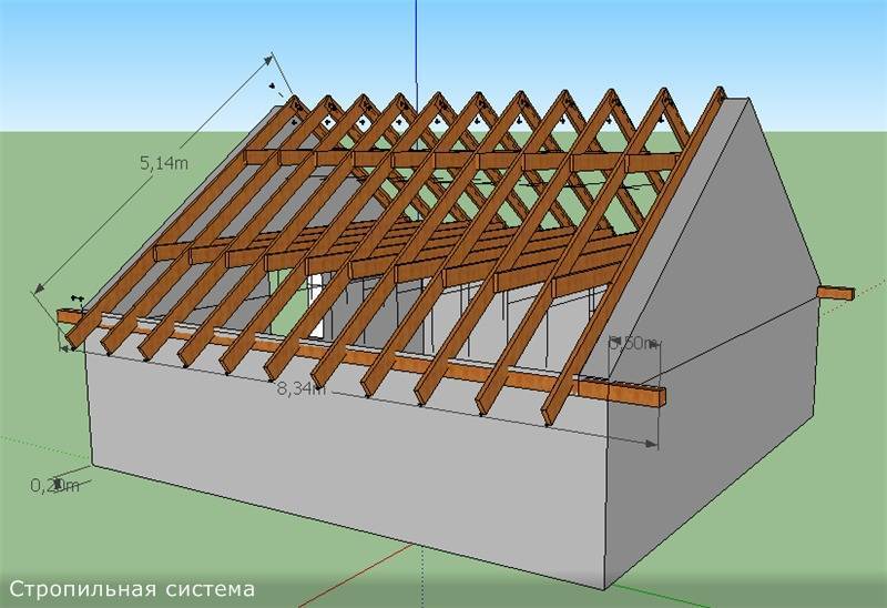 Полувальмовая крыша: стропильная система + фото схем монатажа каркасного дома с полувальмовой кровлей